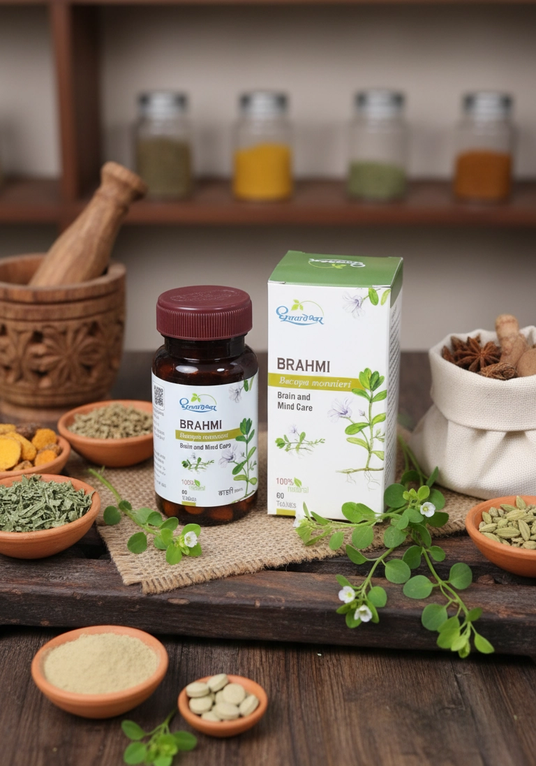 BRAHMI - For Brain and Mind Care  ( 60 TABLETS )