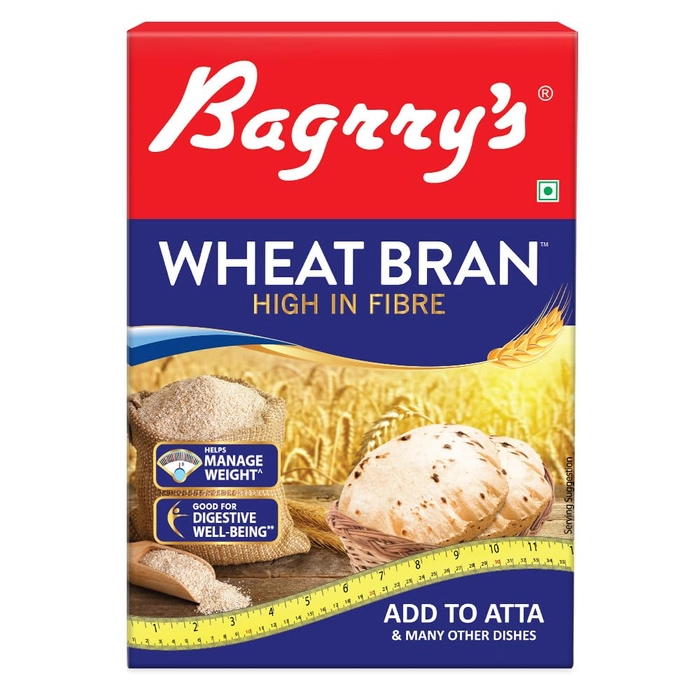 Bagrry’s Wheat Bran 500g | High Fibre & Protein | Natural Prebiotic | Supports Digestion & Gut Health | Ideal for Weight Loss & Baking | Add to Atta | No Preservatives