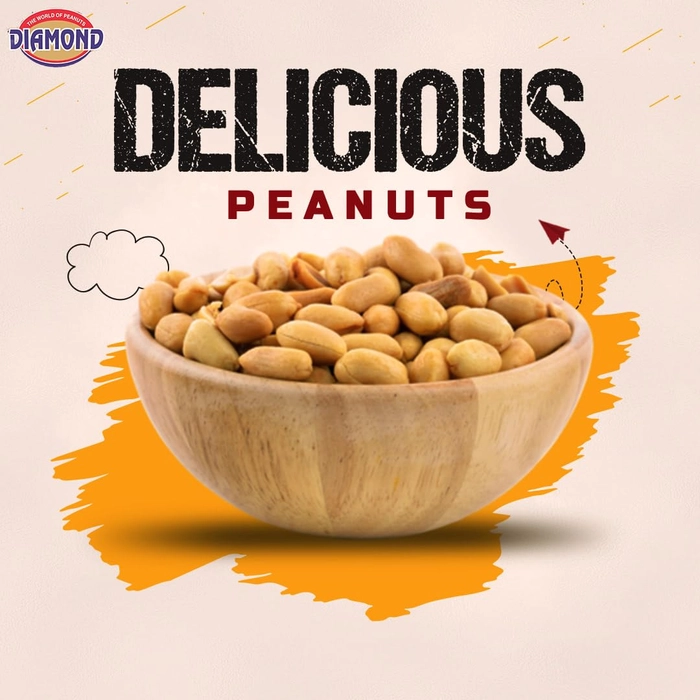 DIAMOND SING Peanuts - Israeli Jumbo Roasted Salted Peanut with Husk, Roasted Groundnut 180 Gms | High Protein - Gluten Free Mungfali | Vacuum Packed Singdana (Pack of 4) 180 Gram Each